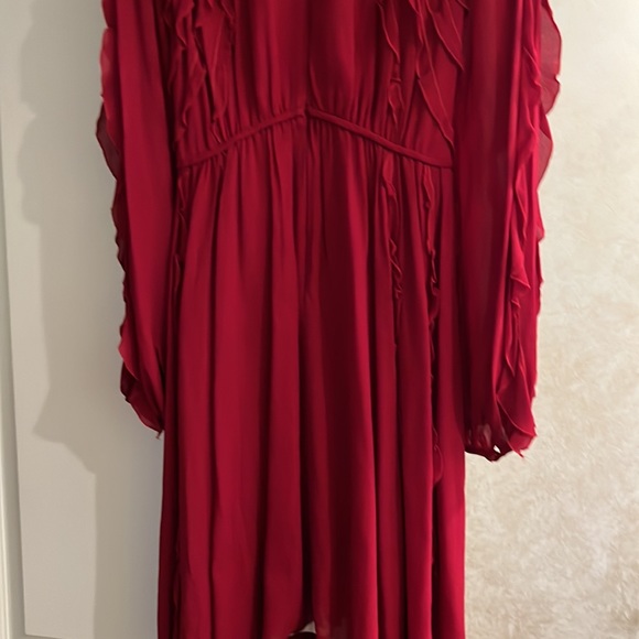 Beautiful Giambattista Vali red ruffle dress - Picture 9 of 10